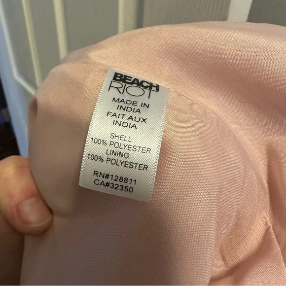 Beach Riot NWT Sherpa Moto Jacket Pink - Picture 9 of 10